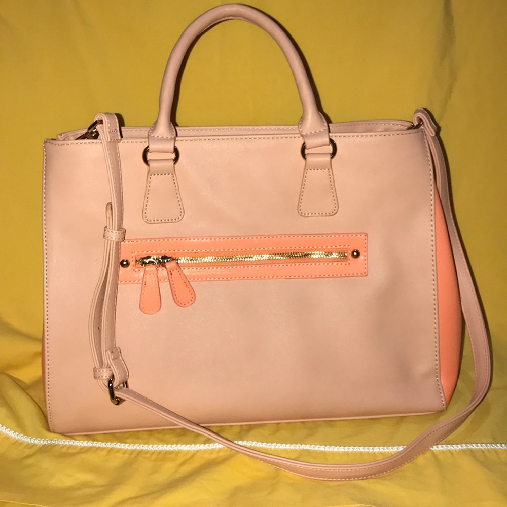 NILA ANTHONY Peach tote bag